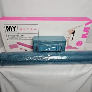 Yoga Set My Tagalongs 3 Piece Set Mat / Block / Stretching‎ Strap